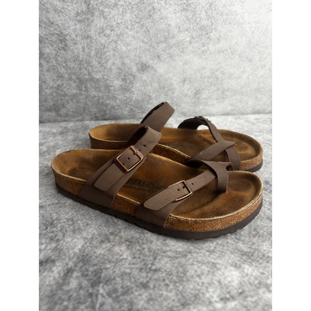 BIRKENSTOCK Mayari Slide Sandals in Mocha Size EU 38 Ladies 7